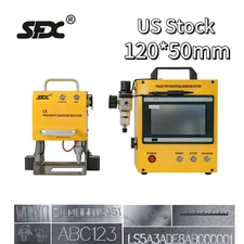 SFX 100W Dot Peen Metal Marking Machine with 120*50mm Marking Area 1mm Depth