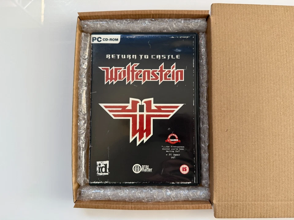 Return to Castle Wolfenstein PC CD - VGC CIB - High Quality Packing - Tracked - Image 2 of 4