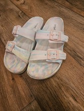 Kids' Noa Slip-On Footbed Sandals Multicolor - Cat Jack - SIZE 4 Lightly Used