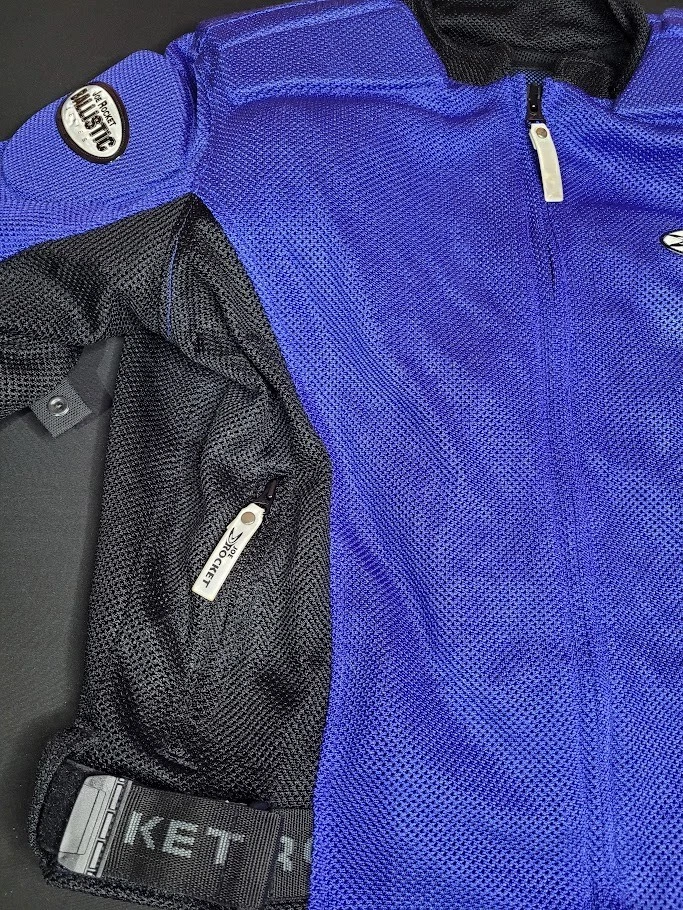 Joe Rocket Ballistic Series Motorcycle Jacket Mens Blue Size L Preowned - Image 4 of 4