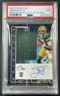 JORDAN LOVE PSA 9 2020 PANINI ONE #304 ROOKIE PRECISION PATCH AUTO BLACK 8/10 RC