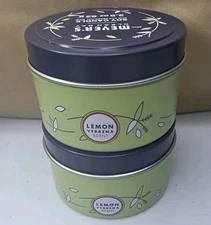 Mrs. Meyer's Clean Day 2.9 Oz. Small Tin Soy Candle Lemon Verbena Scent Set of 2