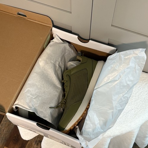 Scarpe da golf STROLL Performance Knit da uomo taglia 9,5 M nuove scatola prezzo al pubblico $ 120 verde oliva - Foto 12 di 16