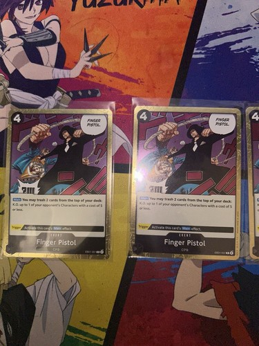 (X4) Finger Pistol EB01-051 One Piece TCG Play Set Memorial Collection Playset - Picture 2 of 5