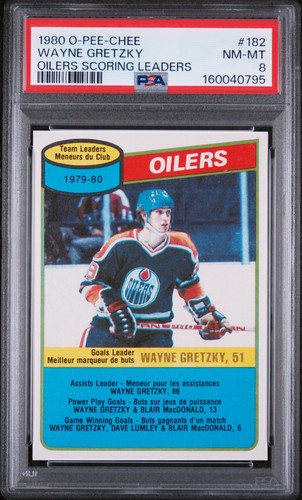 Wayne Gretzky [Oilers Team] #182 1980 O-Pee-Chee card