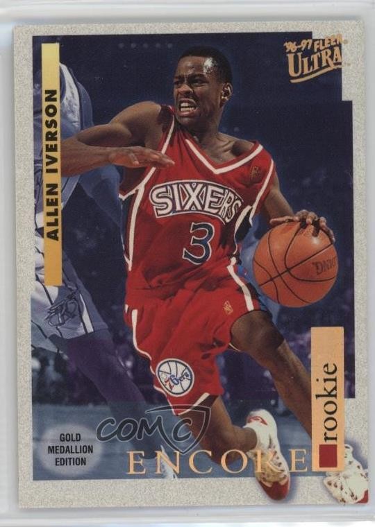 1996 Fleer Ultra Gold Medallion Edition Allen Iverson #G-270 Rookie RC HOF 0jr4