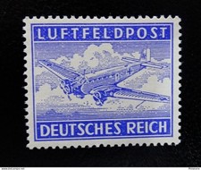 German Reich Feldpost 1 A **, registration stamp