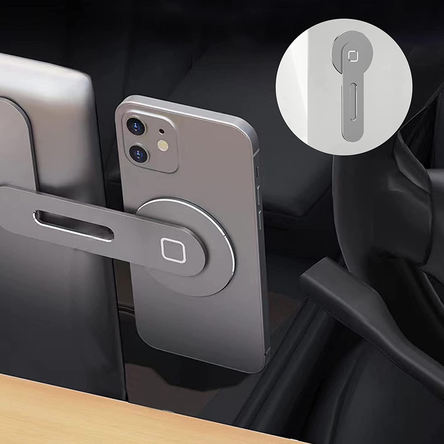 Tesla Phone Mount for Tesla Model 3/X/Y/S, Strong Magnet and 90°Rotation,Foldabl