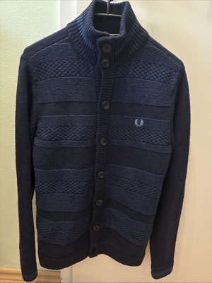 Fred Perry Cardigan Königsblau