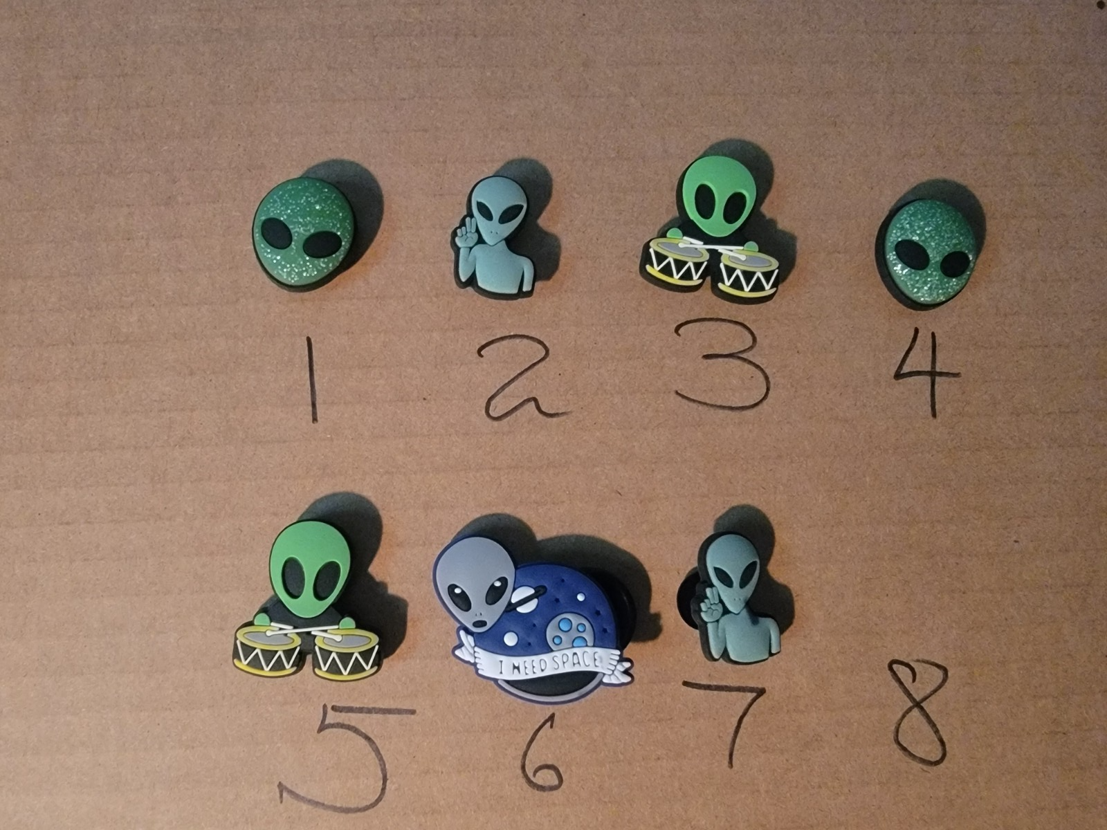 Any 3 Lots of space alien shoes charms for crocs bags and clogs | eBay