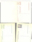 Poland    3  postal  cards  unused  , one  reply  card