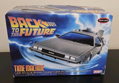 #ad Polar Lights Back to the Future DeLorean Time Machine Snap Model Kit NEW Movie $25.00