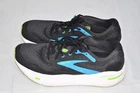 BROOKS Size 12 Men's Ghost Max Athletic Shoes Black Neon Blue