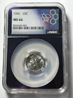 1941 NGC MS66 MERCURY DIME RARE