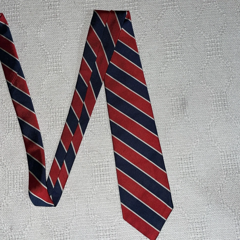 Polo Ralph Lauren Boys Dress Tie Size 52” 3” Red Blue Repp Business Church - Image 4 of 4