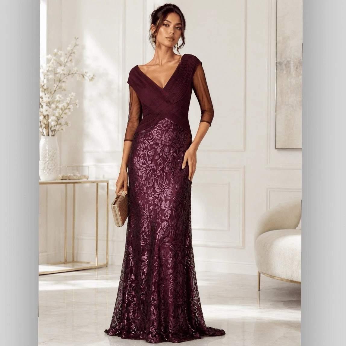 Tadashi Shoji 3/4 Sleeve Full-Length Dresses for Women for sale | eBay