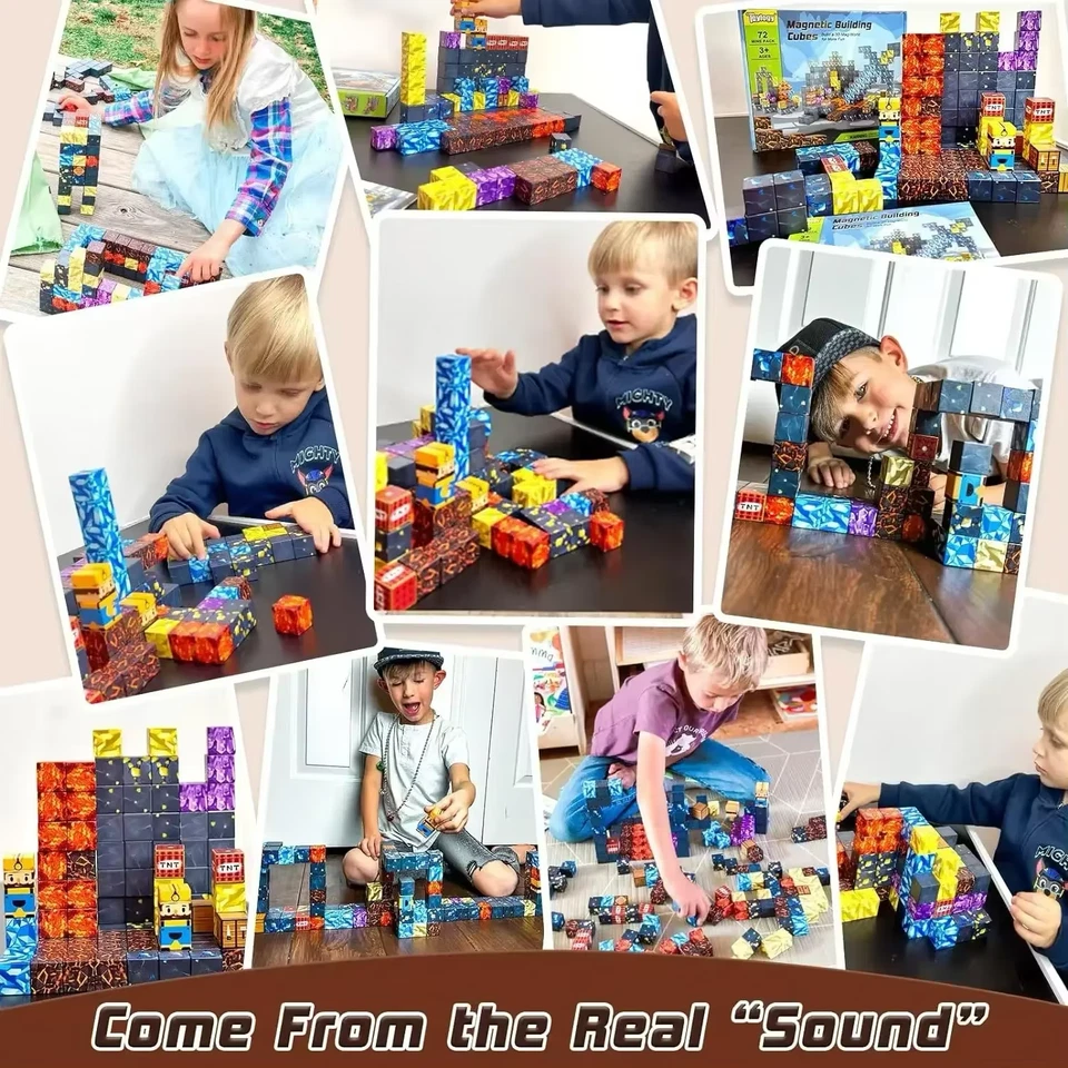 400PCS Magnetic Building Blocks Set | Best Gift of 2025 | Like MineCraft | 3+ - Image 3 of 4