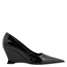 Ferragamo Ladies Black Viola Wedge-Heeled Pumps