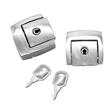 Tour Pack Latches Trunk Lid Latch W/Keys Chrome For Harley Touring/Electra Glide