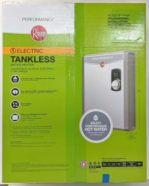 rheem 18kw tankless water heater