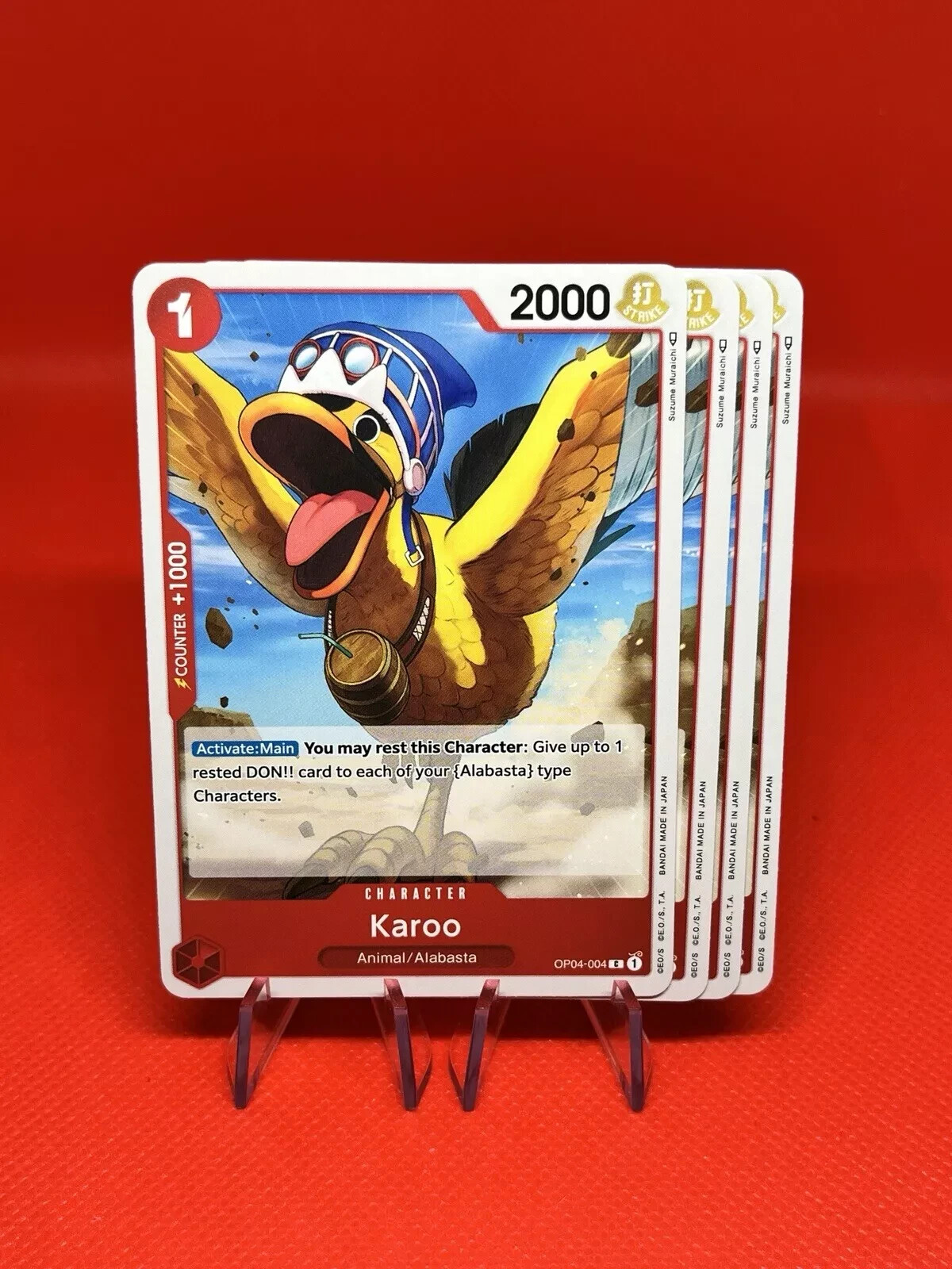 [x4] Karoo | OP04-004 | Playset | LP | ENGLISH | OP TCG | ONE PIECE