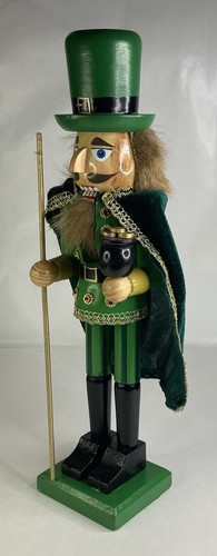 St. Patrick's Day 15"" Kobold Nussknacker tragender Umhang mit einem Topf Gold - Bild 3 von 11