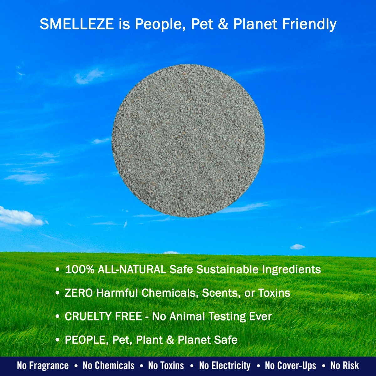 SMELLEZE Natural Dead Animal Odor Removal Granules 25 lb. Bag Sprinkle