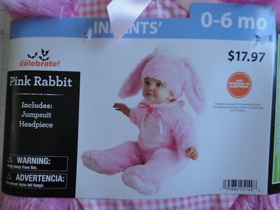 Baby Pink Rabbit Custome  0-6 months old