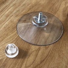 10Pcs Strong Suction Cups with M4 Screw Rod Knurled Hook Clear Kitchen Glass