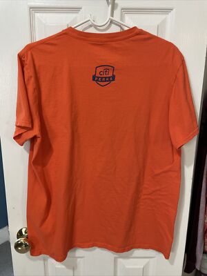 New York Mets The 7 Line Men's Orange Citi Field Home Shirt Size