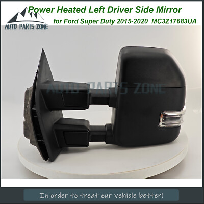Power Heated Left Driver Side Mirror for Ford Super Duty 2015-2020 MC3Z17683UA