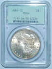 1883 CC PCGS MS64 Carson City Morgan Silver Dollar OGH