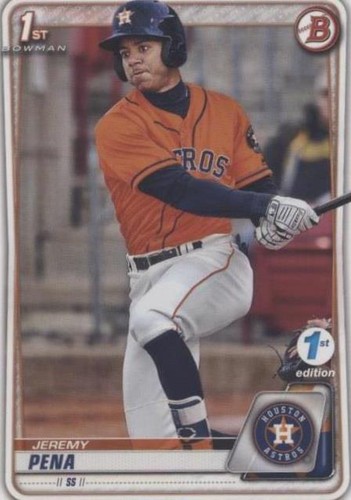 2020 Bowman Chrome Jeremy Peña 1st Bowman Auto Purple Refractor