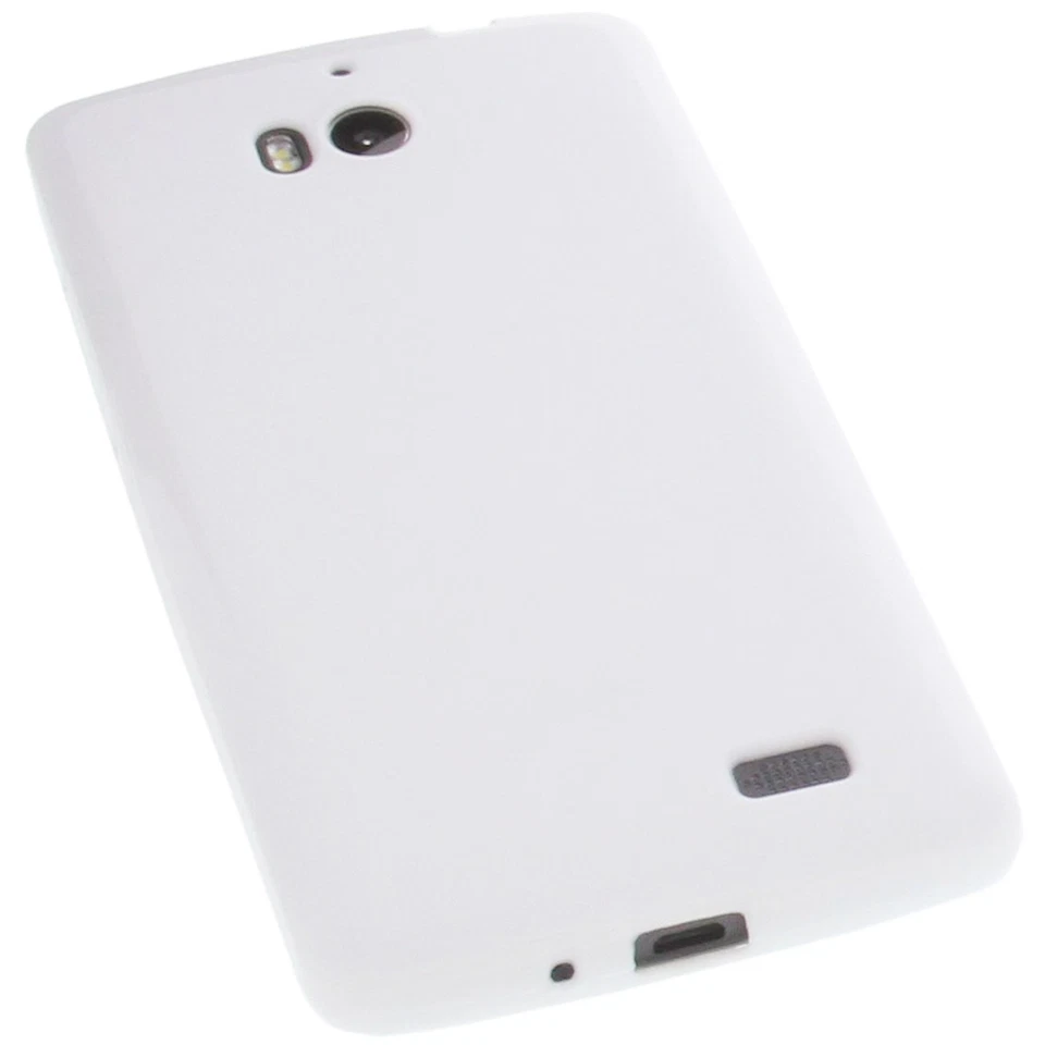 Tasche für TP-Link Neffos C5 Max Handytasche Schutz Hülle TPU Gummi Case Weiß - Bild 3 von 4