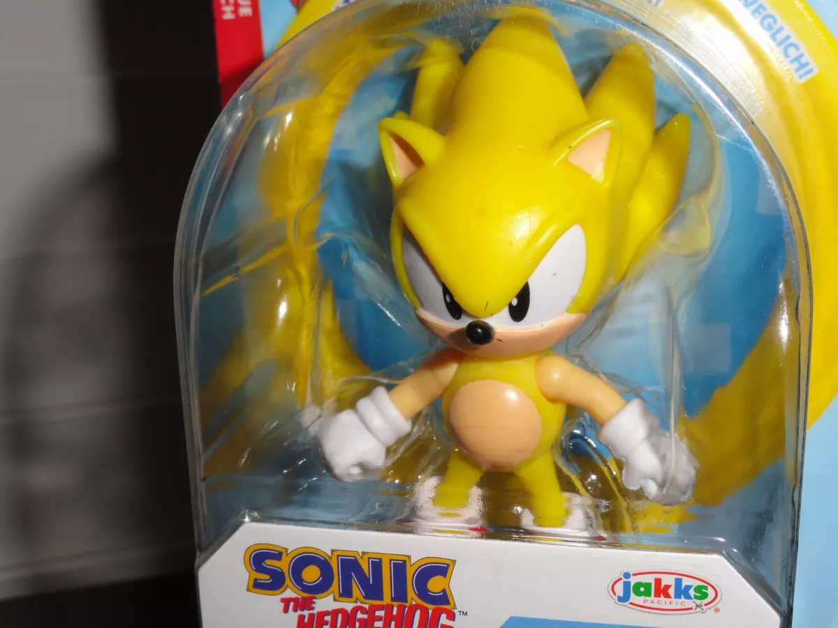 Sonic The Hedgehog Classic Super Sonic 2.5 Mini Action Figure : Toys & Games