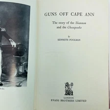 Guns Off Cape Ann Kenneth Poolman Hardcover London Evan's Brothers First 1961