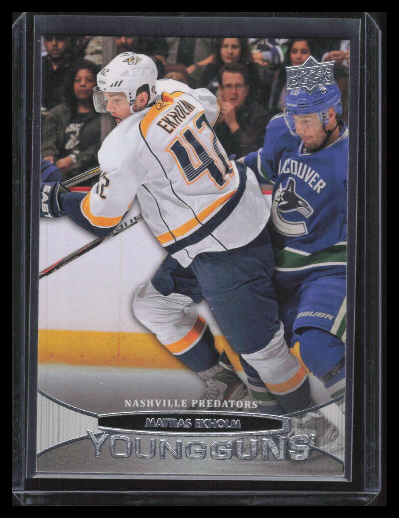 2011-12 Upper Deck 480 Mattias Ekholm Rookie YG Young Guns