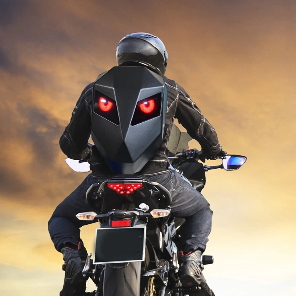 Wasserdicht LED Helm Laptop Motorrad Tasche DIY Rucksack Bluetooth Reisetasche - Bild 4 von 4