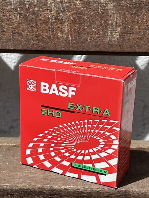 1 Pack 10 Stück 2HD BASF DS HD  EXTRA 3.5'' 2Mb/1.44Mb Disketten (Floppy Disks)