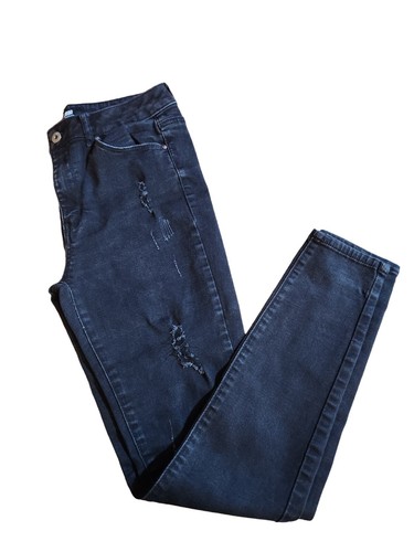 Wax Jean Women's High Waist Distressed Mom Jeans - Stretchy, Juniors Fit, Heavy Distressing - View #9