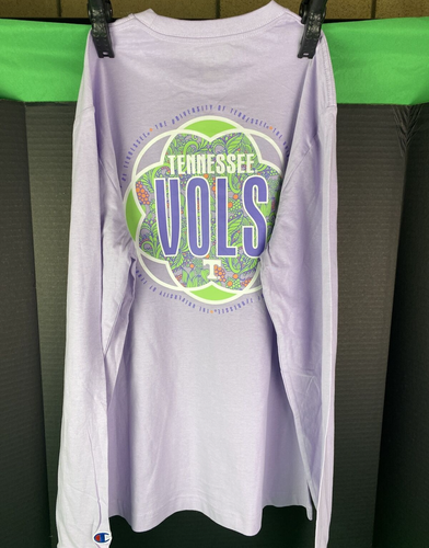 Champion Women's Long Sleeve Tee Tennessee Vols Size SMALL Purple - Picture 2 of 3