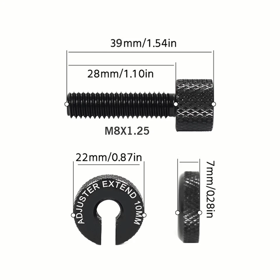 Tornillo ajustador de cable de embrague para YAMAHA MT-03 YZF R3 WR250 R/X TDM 850/900 Foto 2 de 4