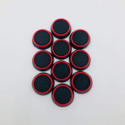 10pcs Red Analog Stick Controller Thumb Cover Thumbstick Xbox One PS4 5