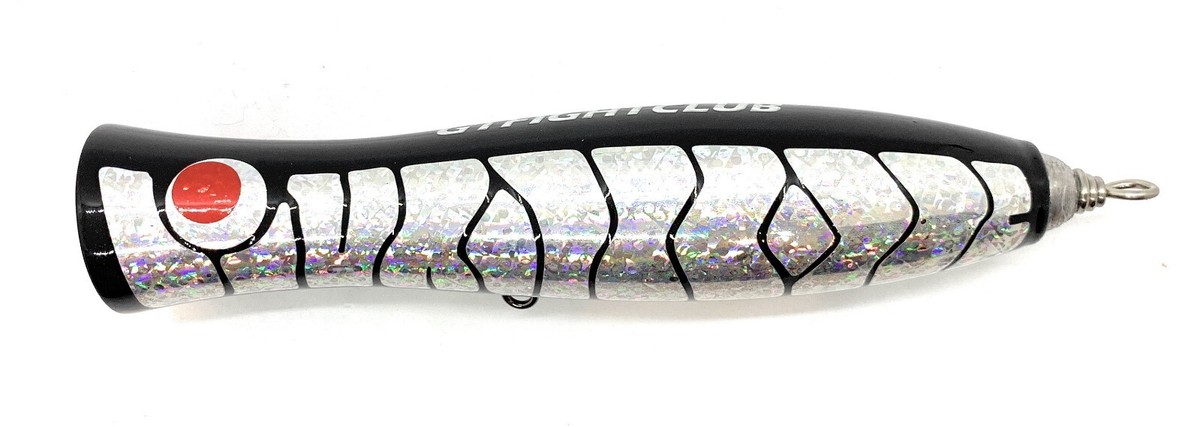 GT Fight Club Skipjack Handcrafted Hardwood Popper – Topwater Big Game Lure For GT, Tuna, Mahi