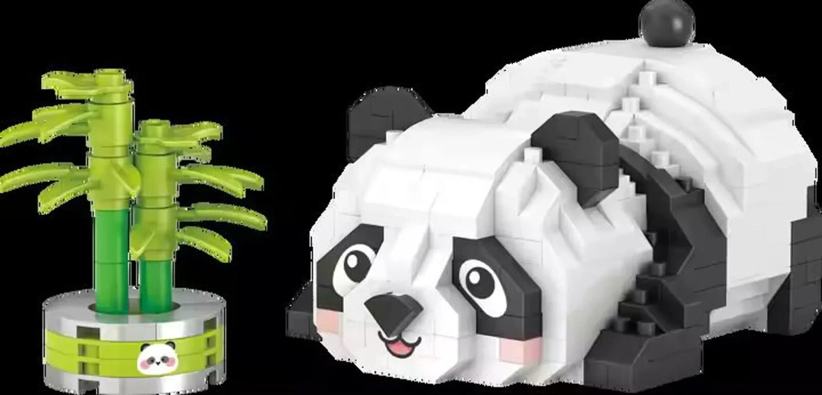 LOZ Micro Building Block Cute Panda Pet Bamboo 8804 | eBay