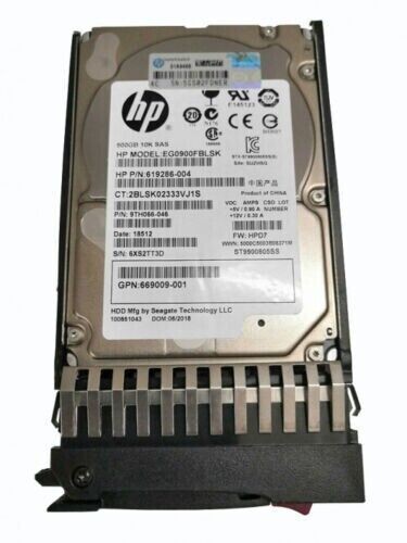 HP 900GB 10k SAS 2.5'' EG0900FCVBL Eva Storage 665749-001 693569-004 Hard Drive - 第 1/2 張圖片