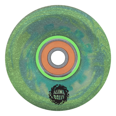 【現品限り一斉値下げ！】 Ups Light Slime OG Balls Slime Blue 60mm Glitter Swirl Green スケートボード