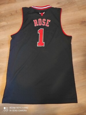 Maillot Nba Pull Nba Rose Maillot Basket CHICAGO BULLS ROSE N°1 NBA Shirt  ADIDAS Basketball