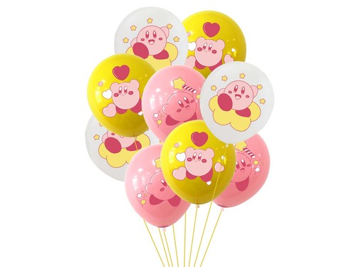 Fournitures de fête d'anniversaire Kirby Star, ensemble de décoration de fête Kirby comprend anniversaire Kirby - Photo 8/9