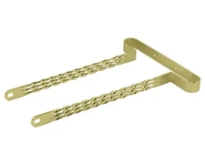 ORIGINAL F&R Vintage Lowrider 26" Steel Bicycle Triple Flat Twisted Bumper Gold